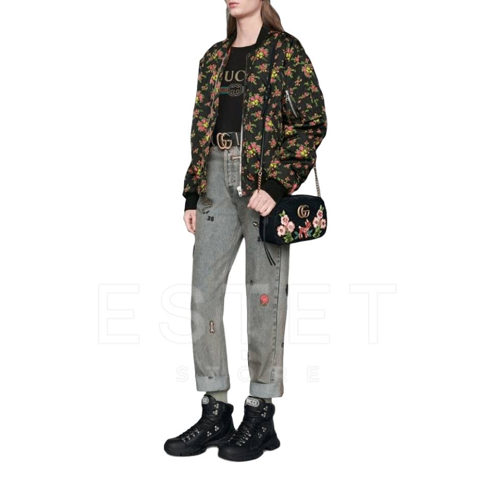 Сумка Gucci Gg Marmont Matelasse Черная