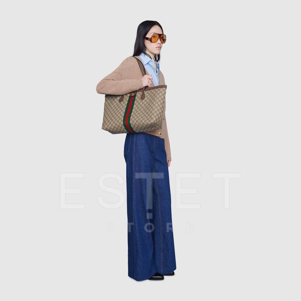 Сумка Gucci Ophidia Gg Бежевая