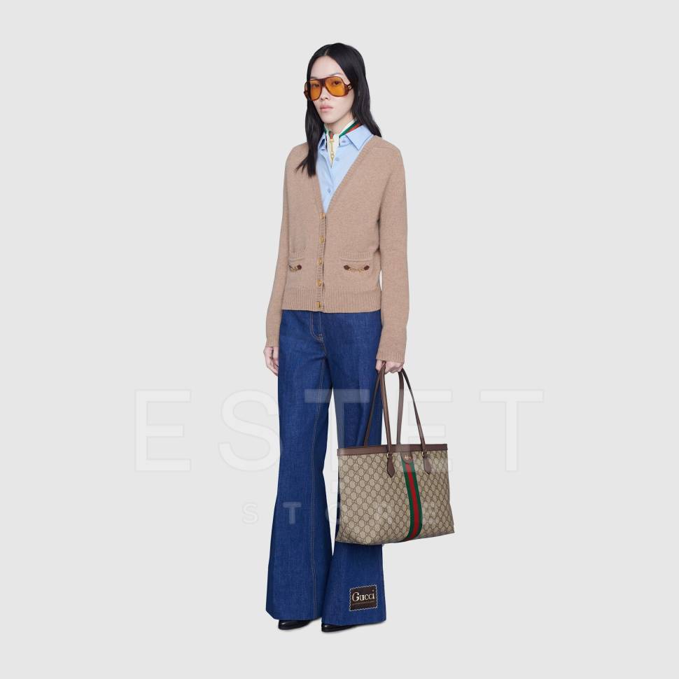 Сумка Gucci Ophidia Gg Бежевая