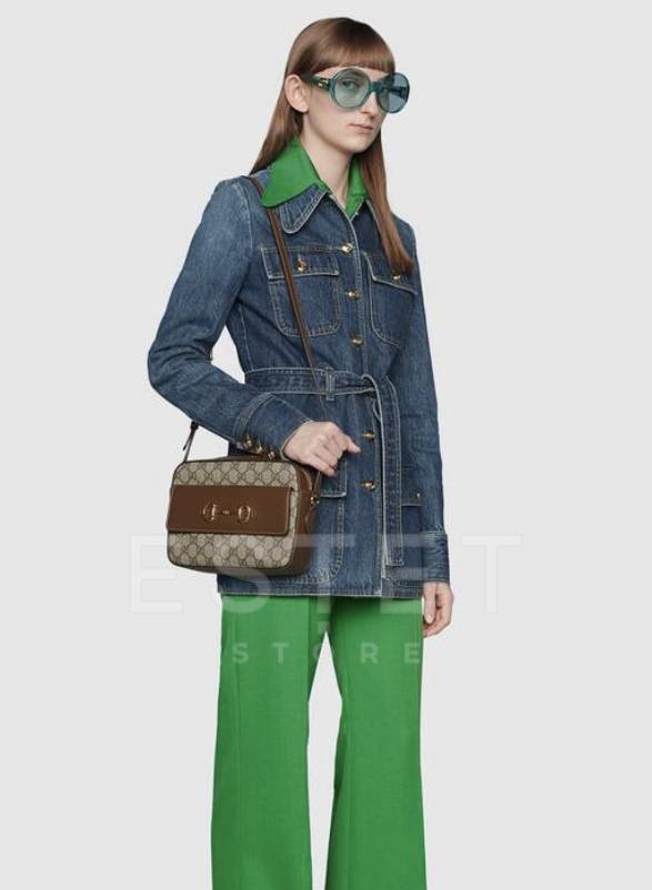 Сумка Gucci Horsebit 1955 Коричневая