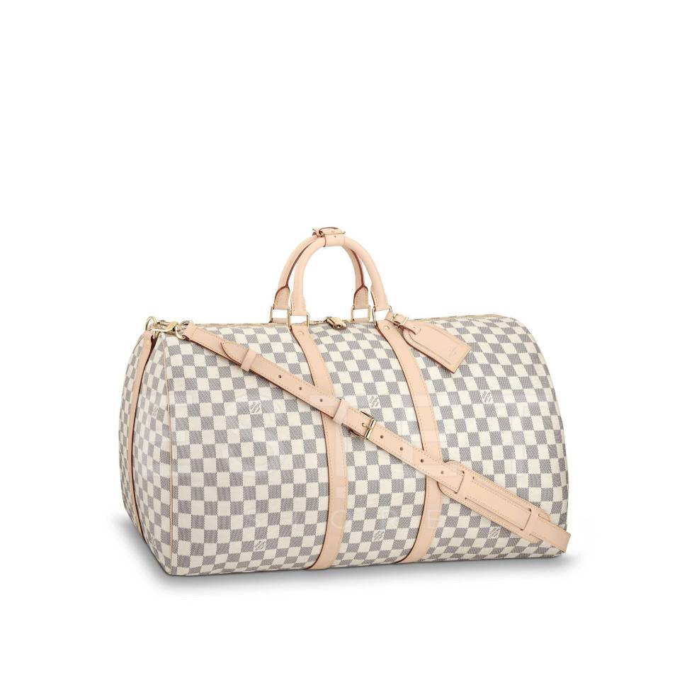 Сумка Louis Vuitton Keepall 55 Светло-серая