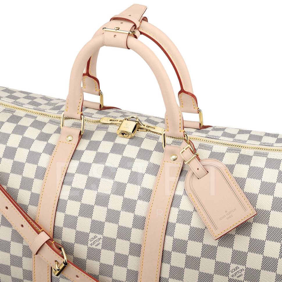 Сумка Louis Vuitton Keepall 55 Светло-серая