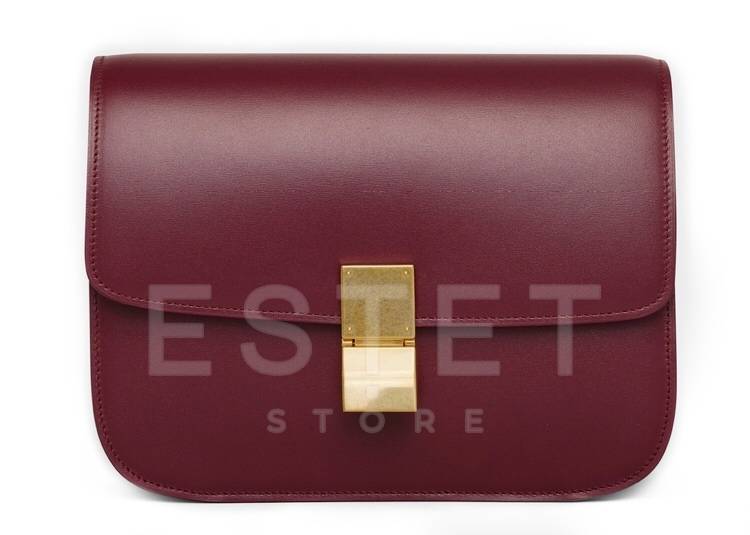 Сумка Celine Medium Classic Bag In Box Бордовая
