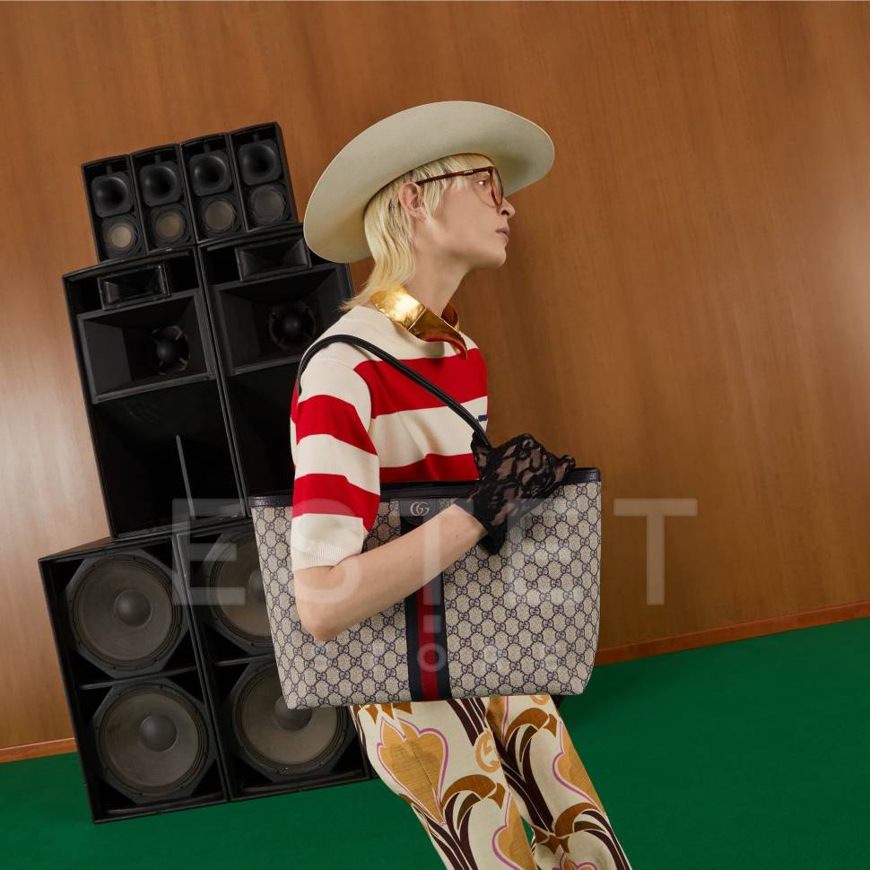 Сумка Gucci Ophidia Gg Бежевая