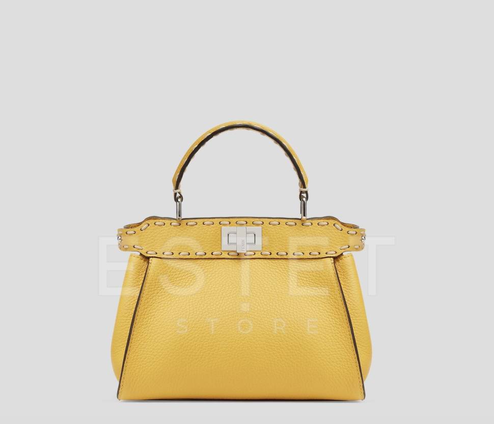 Сумка Fendi Peekaboo Iconic Mini Желтая