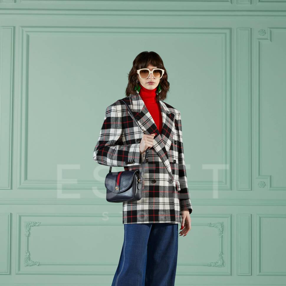 Сумка Gucci Ophidia Gg Темно-синяя