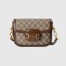 Сумка Gucci Horsebit 1955 Коричнево-бежевая