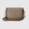 Сумка Gucci Horsebit 1955 Коричнево-бежевая