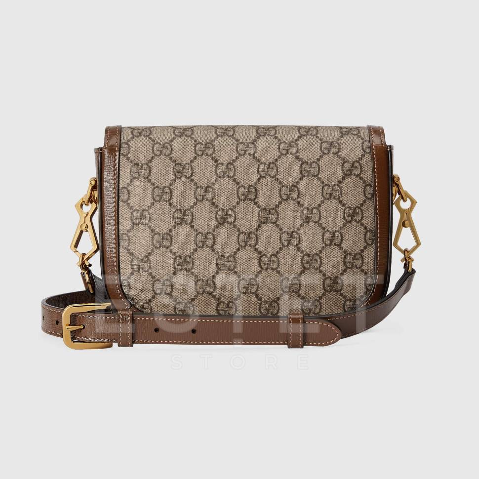 Сумка Gucci Horsebit 1955 Коричнево-бежевая