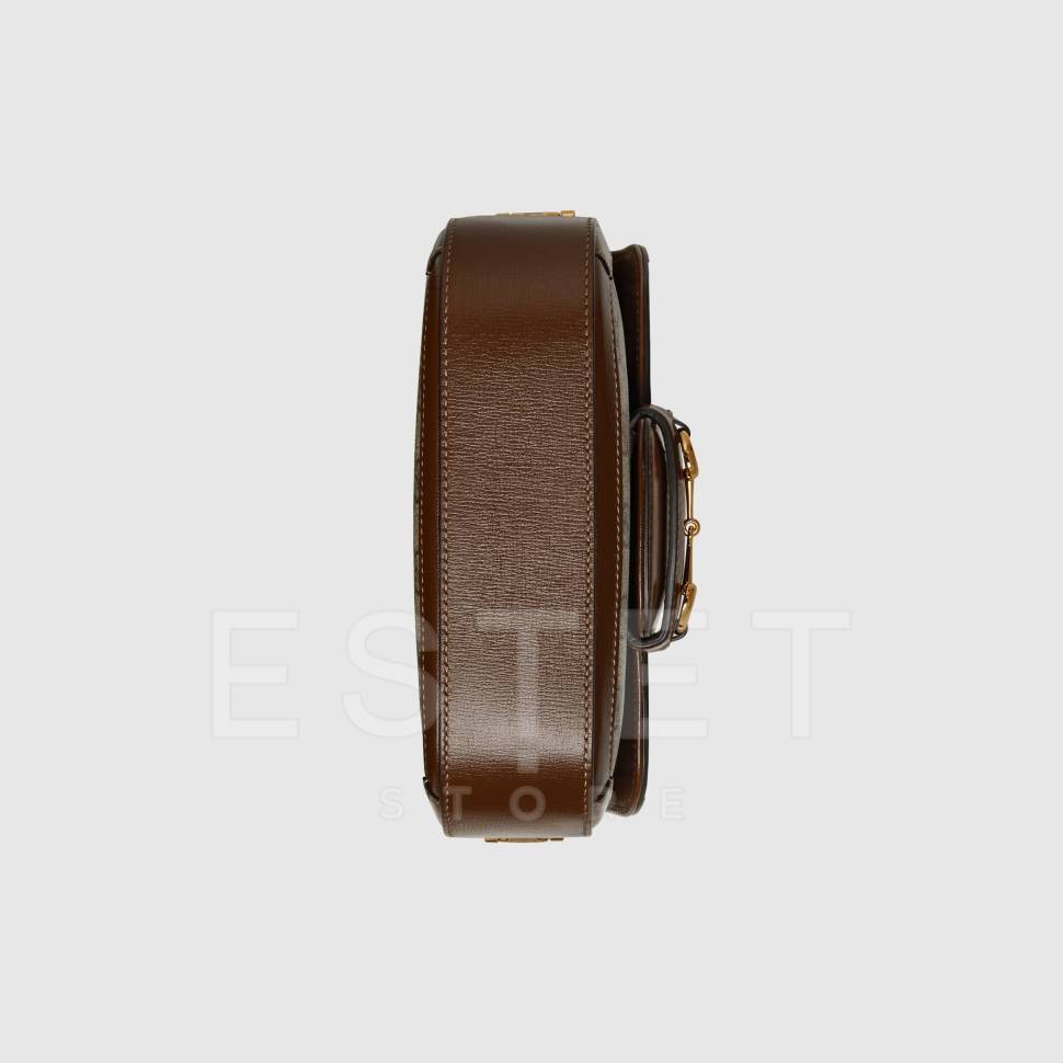 Сумка Gucci Horsebit 1955 Коричнево-бежевая