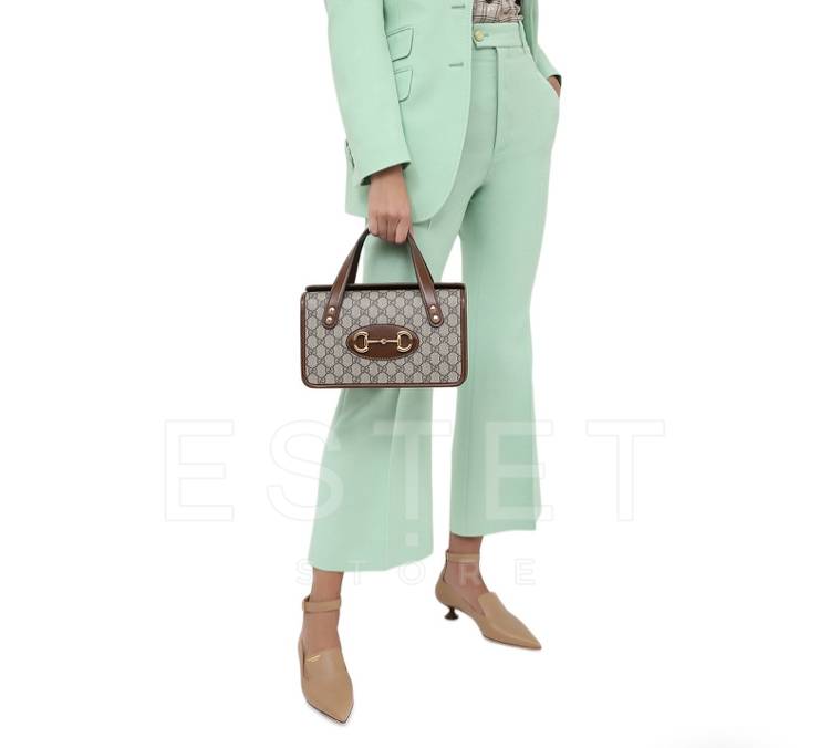 Сумка Gucci Gg 1955 Horsebit Small Коричневая