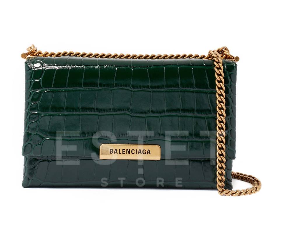 Сумка Balenciaga Triplet Темно-зеленая