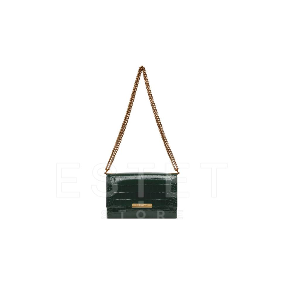 Сумка Balenciaga Triplet Темно-зеленая