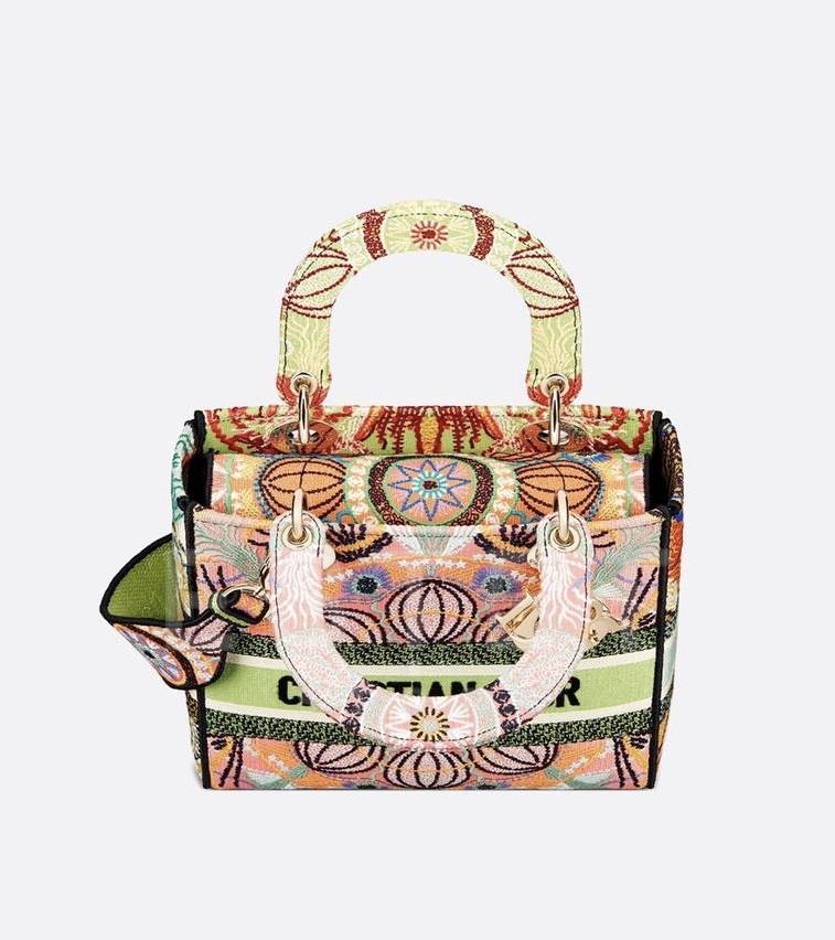 Сумка Dior Lady D-lite Medium Розовая