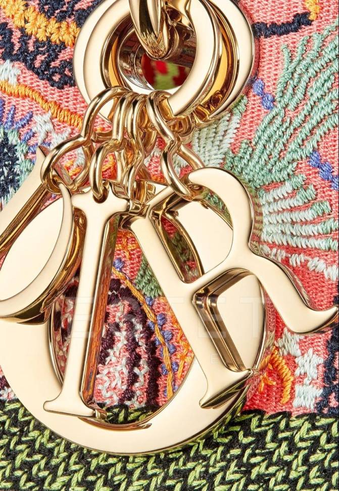 Сумка Dior Lady D-lite Medium Розовая