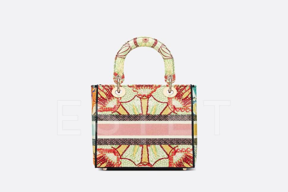 Сумка Dior Lady D-lite Medium Розовая