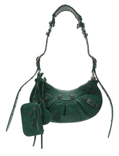 Сумка Balenciaga Cagole Xs Темно-зеленая
