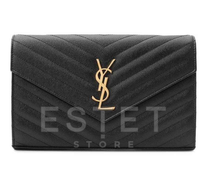 Сумка Saint Laurent Monogram Envelope Черная
