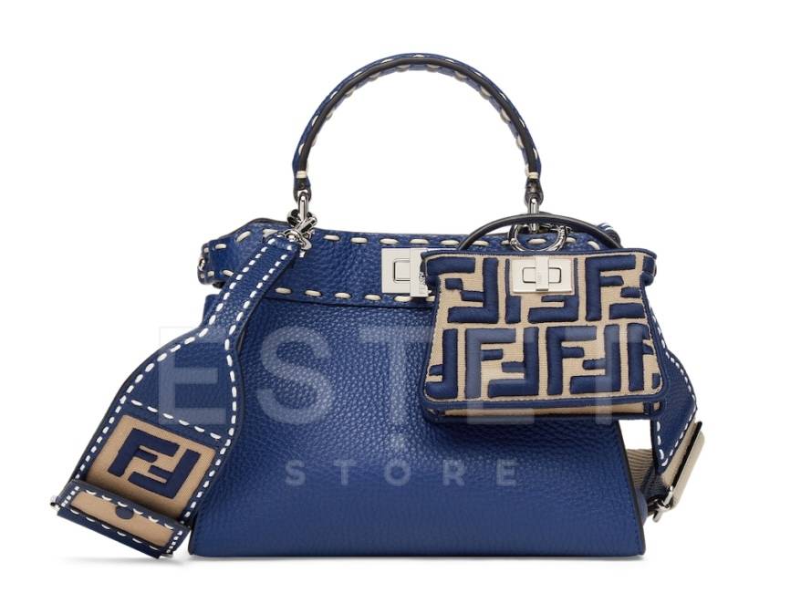 Сумка Fendi Peekaboo Iconic Mini Синяя
