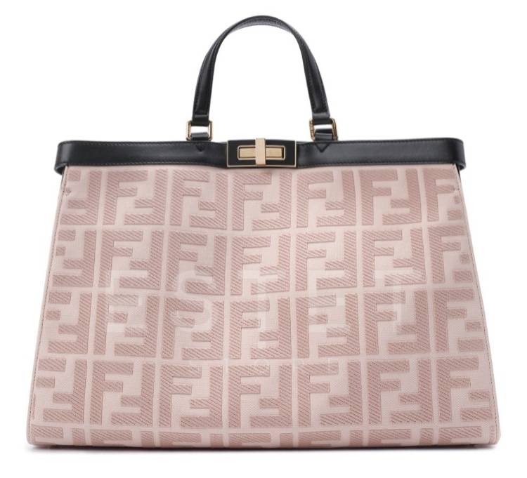 Сумка Fendi Peekaboo X-tote Светло-розовая