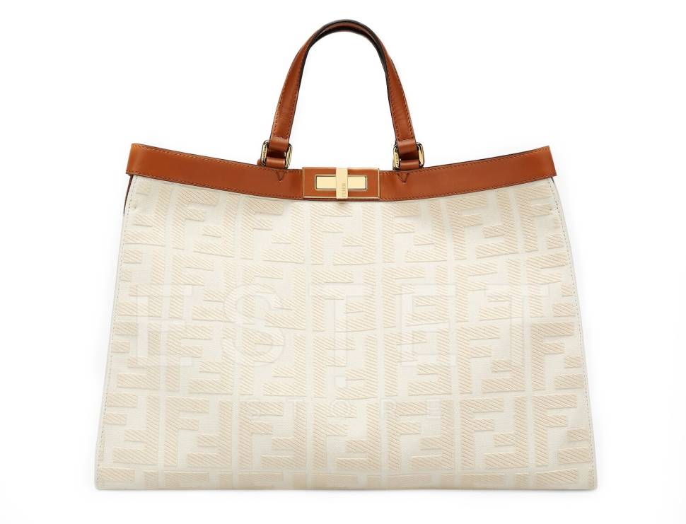 Сумка Fendi Peekaboo X-tote Белая