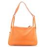 Сумка Hermes Orange Clemence Lindy 30 Оранжевая