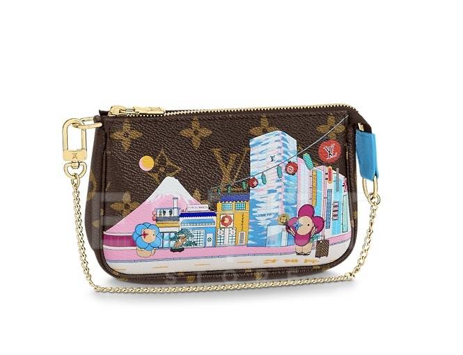 Сумка Louis Vuitton Mini Pochette Accessoires Коричневая