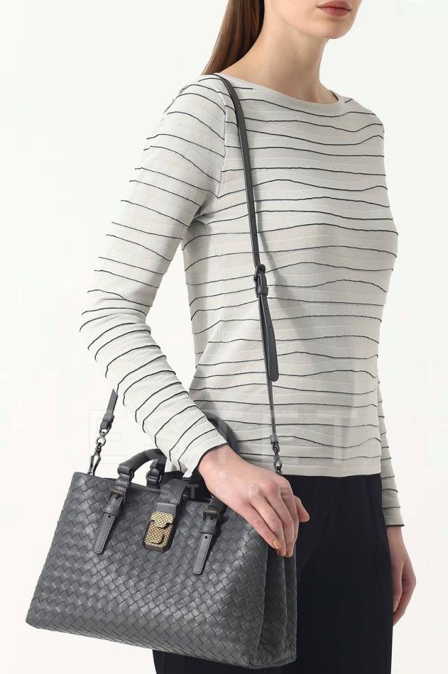 Сумка Bottega Veneta Roma Small Серая