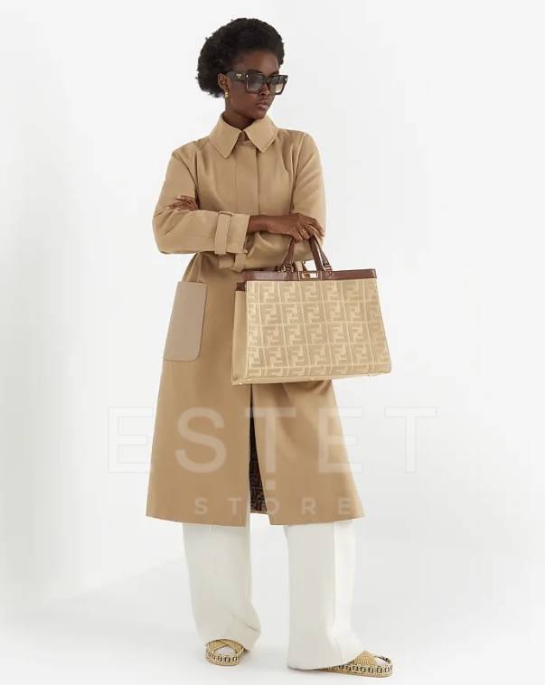Сумка Fendi Peekaboo X-tote Бежевая