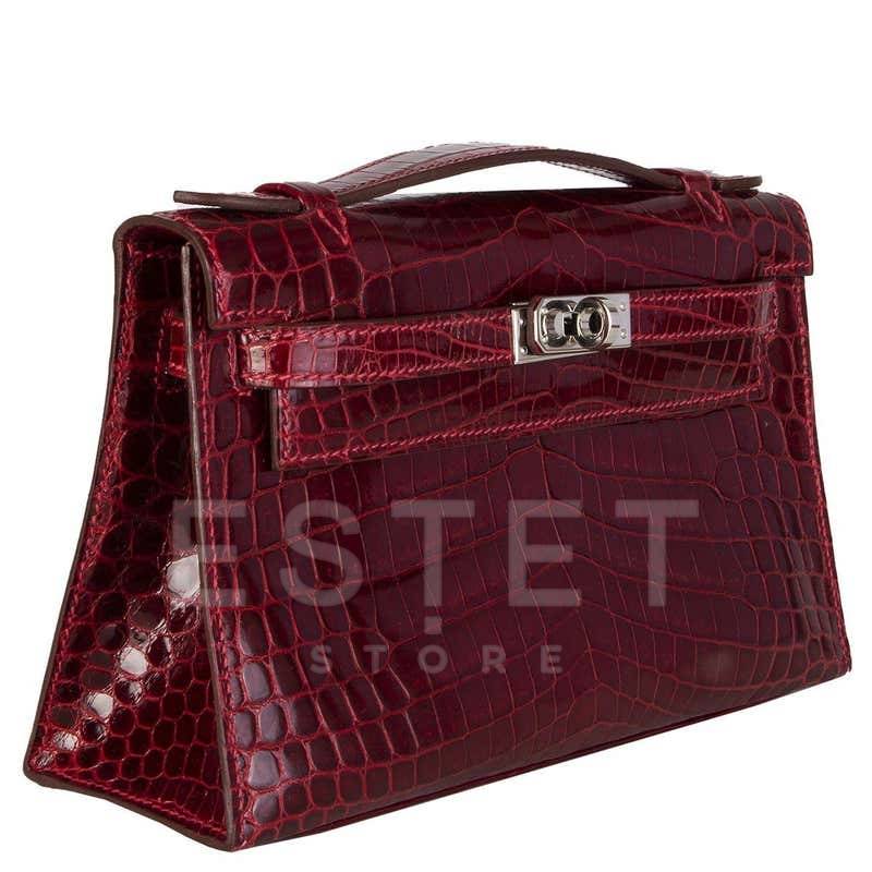 Сумка Hermes Rouge H Бордовая