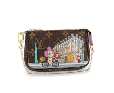 Сумка Louis Vuitton Mini Pochette Accessoires Коричневая