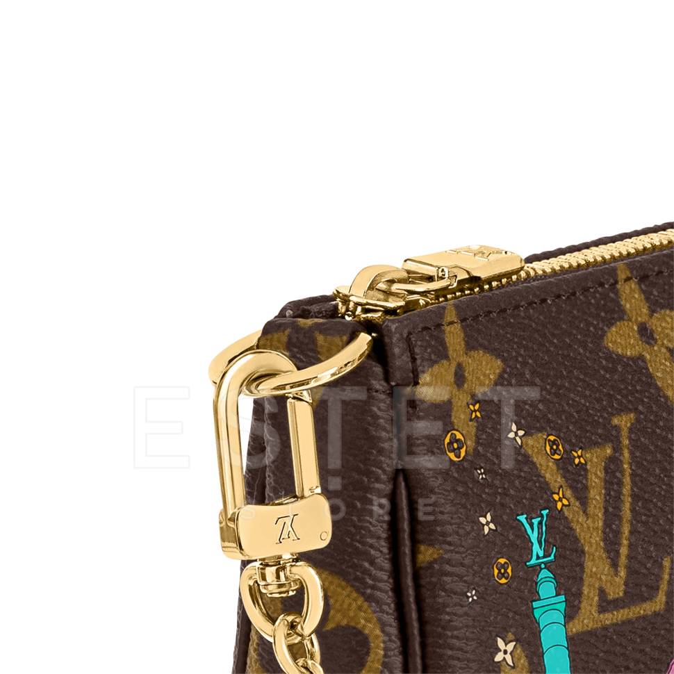 Сумка Louis Vuitton Mini Pochette Accessoires Коричневая
