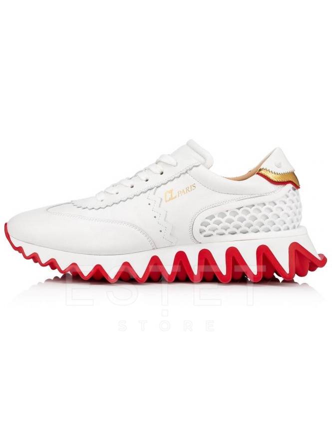 Кроссовки Christian Louboutin Sharkina Uomo Белые