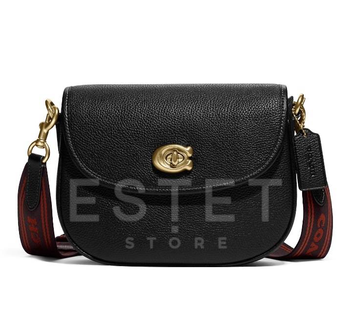 Сумка Coach Willow Saddle Черная