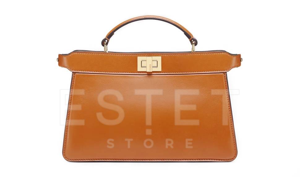 Сумка Fendi Peekaboo Iseeu East-west Коричневая
