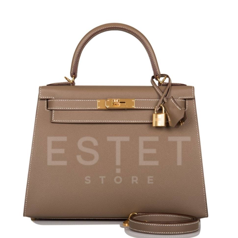 Hermes Kelly Sellier 28 Etoupe Epsom