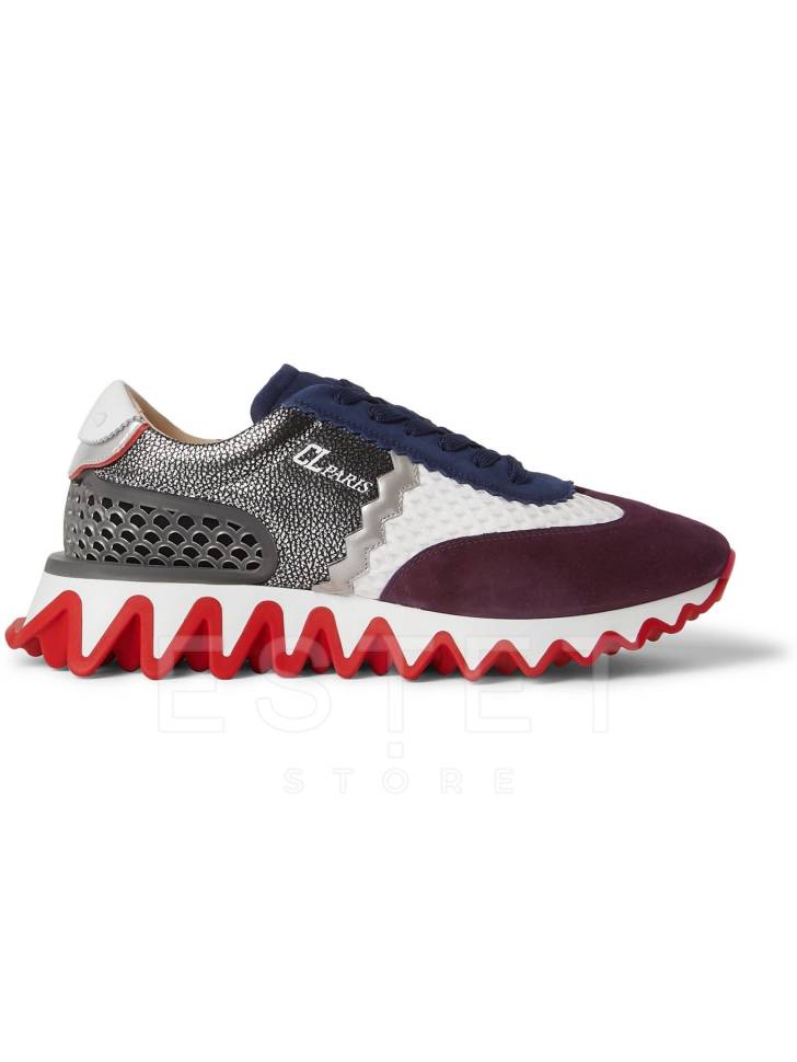Кроссовки Christian Louboutin Sharkina Uomo Бордовые