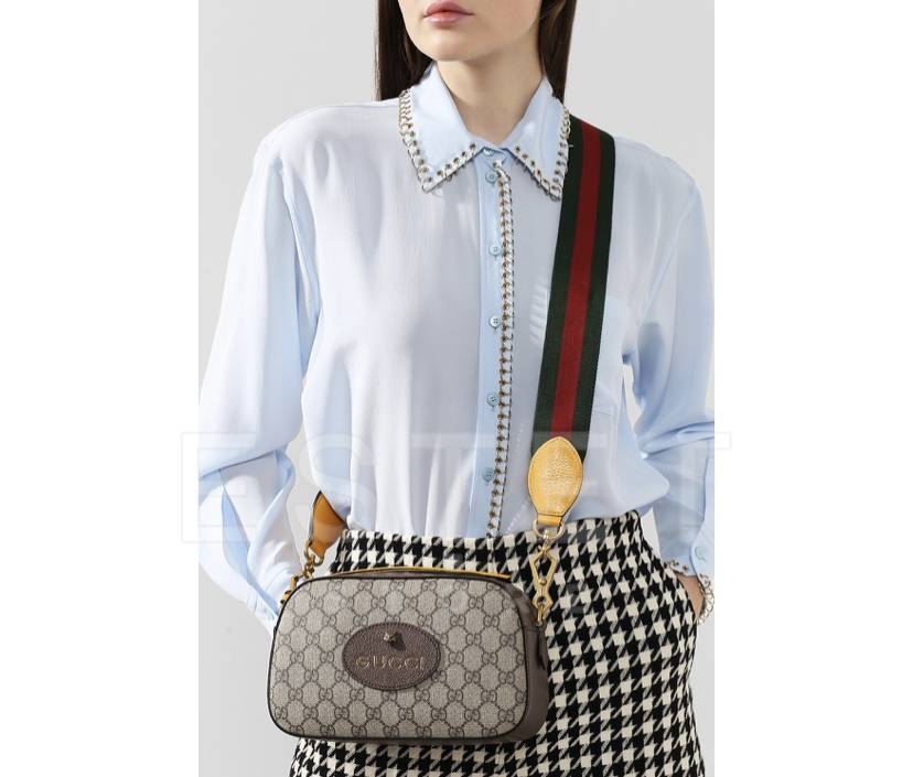 Сумка Gucci Gg Supreme Бежевая