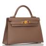 Сумка Hermes Kelly Sellier 20 Etoupe Светло-коричневая