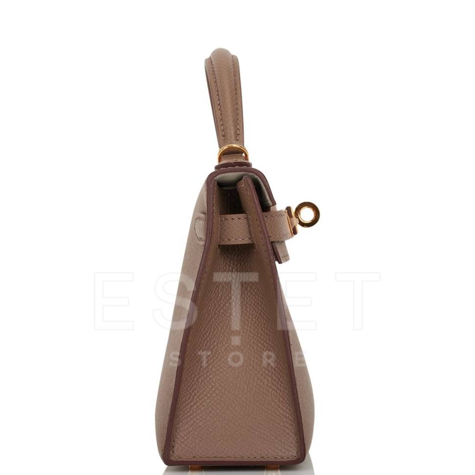 Сумка Hermes Kelly Sellier 20 Etoupe Светло-коричневая