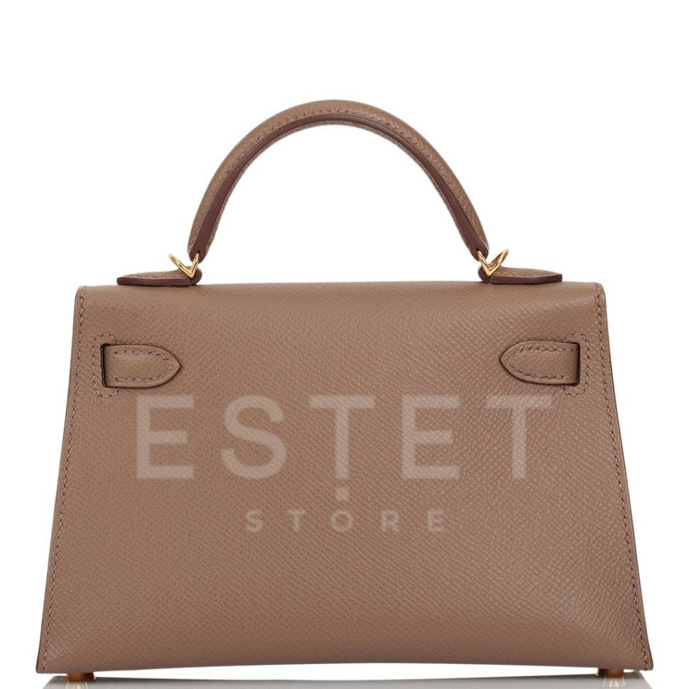 Сумка Hermes Kelly Sellier 20 Etoupe Светло-коричневая