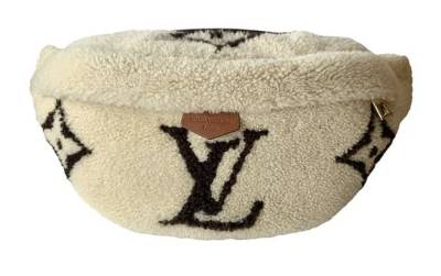 Сумка Louis Vuitton Monogram Teddy Fleece Бежевая