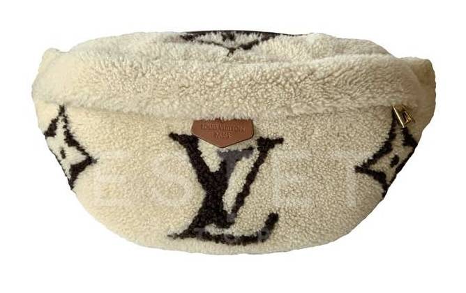 Сумка Louis Vuitton Monogram Teddy Fleece Бежевая