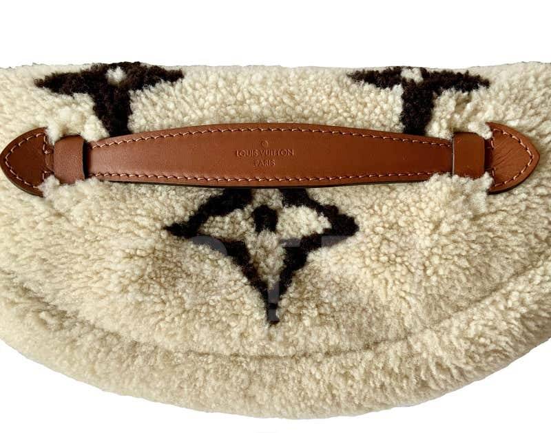 Сумка Louis Vuitton Monogram Teddy Fleece Бежевая