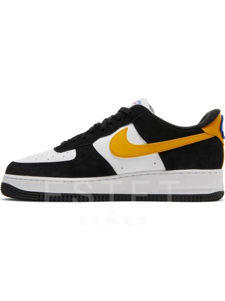 Кроссовки Nike Air Force 1 Low Gs Athletic Club Black University Gold Черные