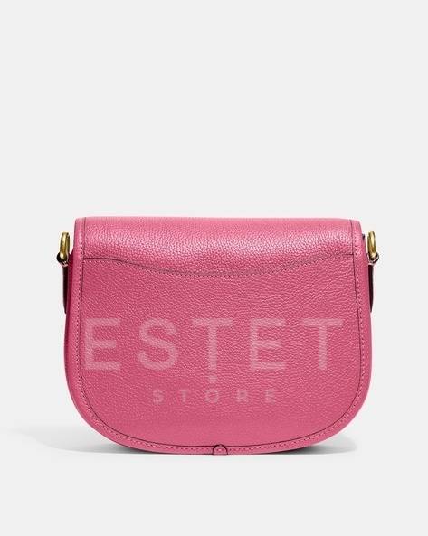 Сумка Coach Willow Saddle Розовая