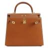 Сумка Hermes Kelly Sellier 25 Fauve Barenia Gold Hardware Коричневая