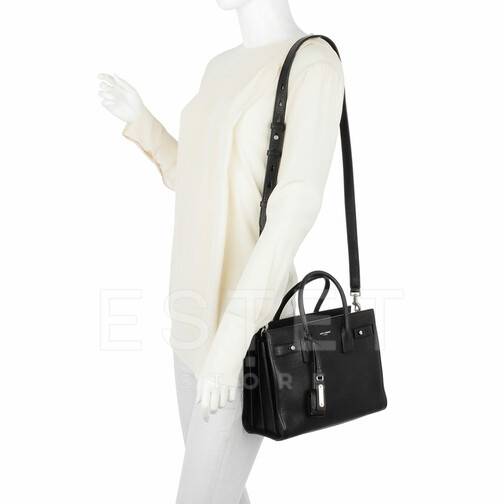 Сумка Saint Laurent Sac De Jour Nano Черная