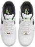 Кроссовки Nike Air Force 1 Low Just Do It White Black Green Белые