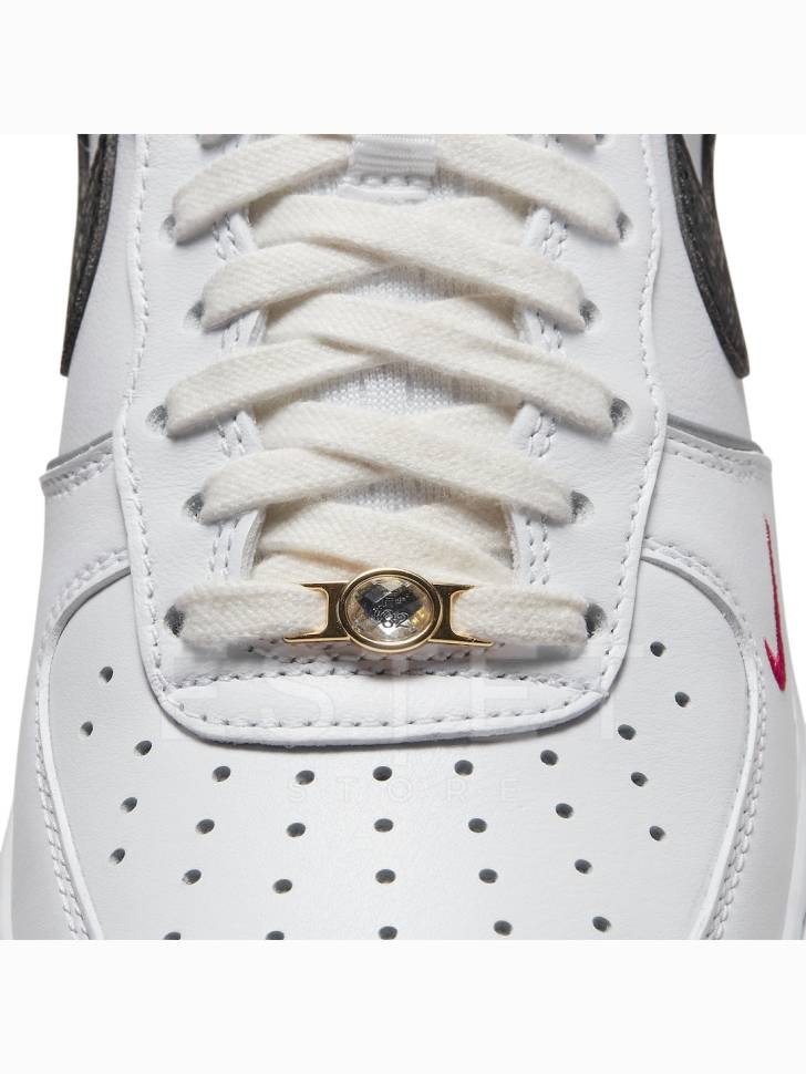 Кроссовки Nike Air Force 1 Low Just Do It White Black Green Белые